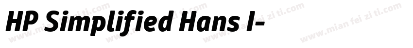 HP Simplified Hans I字体转换